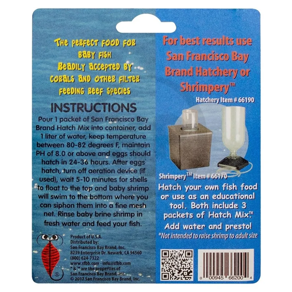 San Francisco Bay Brand Brine Shrimp Hatch Mix Fish Food 0.74-oz 3 Count