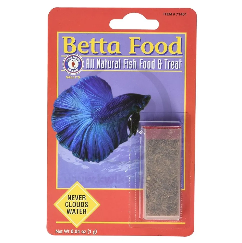 San Francisco Bay Brand Freeze-Dried Bloodworms Betta Fish Food 0.035-oz