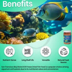 San Francisco Bay Brand Krill Freeze-Dried Fish Food 4-oz