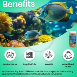 San Francisco Bay Brand Krill Freeze-Dried Fish Food 2-oz