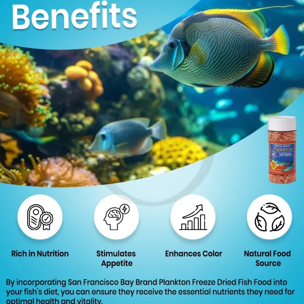 San Francisco Bay Brand Plankton Freeze-Dried Fish Food 0.5-oz