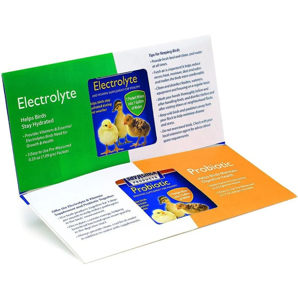Sav-A-Chick Electrolyte & Probiotic Poultry Supplements Combo Pack 1.26-oz