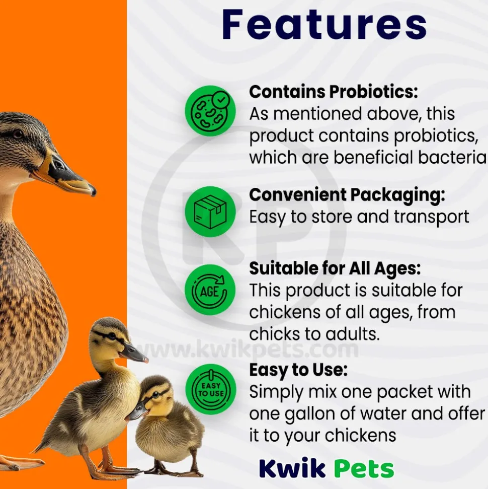 Sav-A-Chick Electrolyte & Probiotic Poultry Supplements Combo Pack 1.26-oz