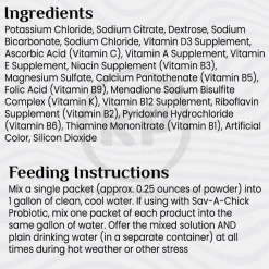 Sav-A-Chick Electrolyte & Vitamin Poultry Supplement 3 Count 0.25-oz