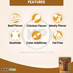 Savory Prime Chicken & Beef Munchie Strips Dog Treats 5 inches 36 Count