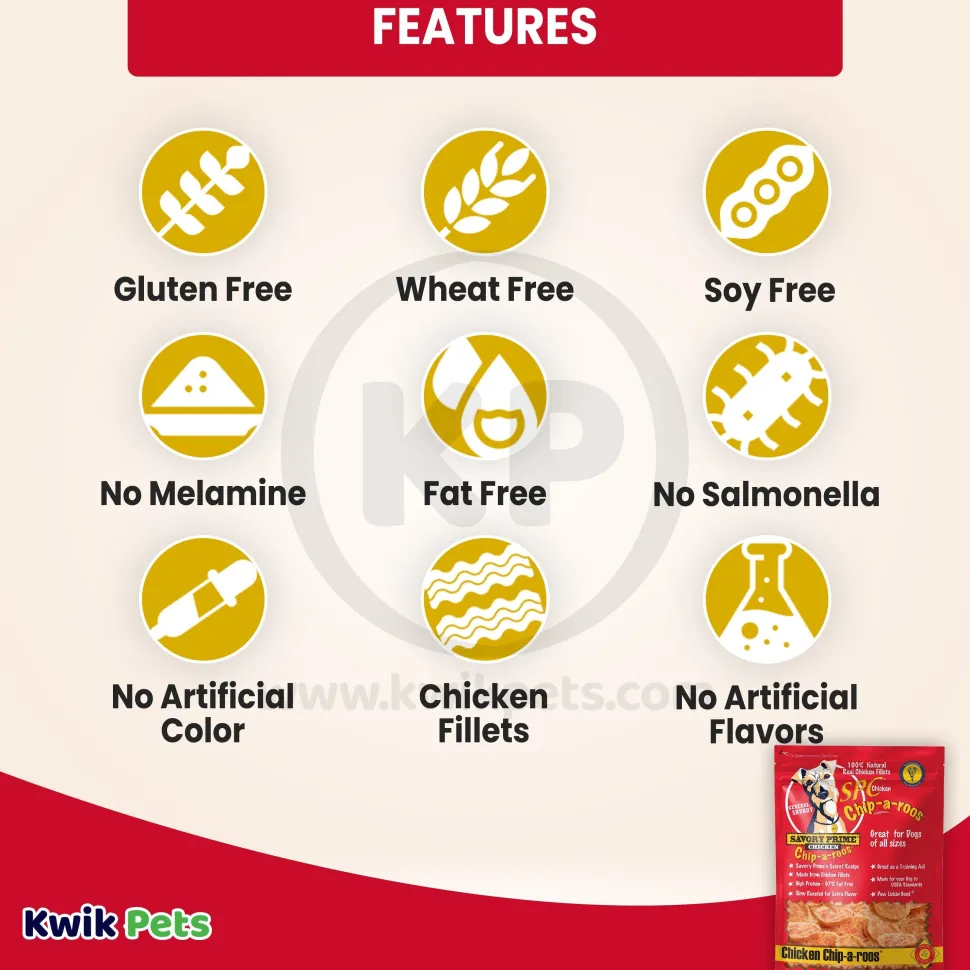 Savory Prime Chip-a-Roos Chicken Dog Treat 8-oz
