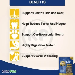 Savory Prime Cod Skin Fish Strips Dog Treats 16-oz