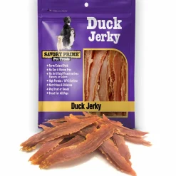 Savory Prime Natural Duck Jerky Dog Treats 8-oz