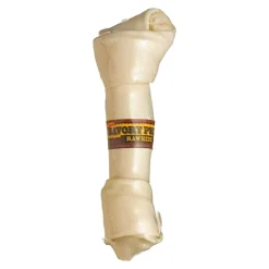 Savory Prime Supreme Knotted Rawhide Bone Dog Treat Natural 8-9 in