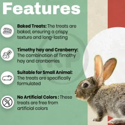 Science Selective Meadow Loops with Timothy Hay & Thyme Rabbit Treats 2.8-oz