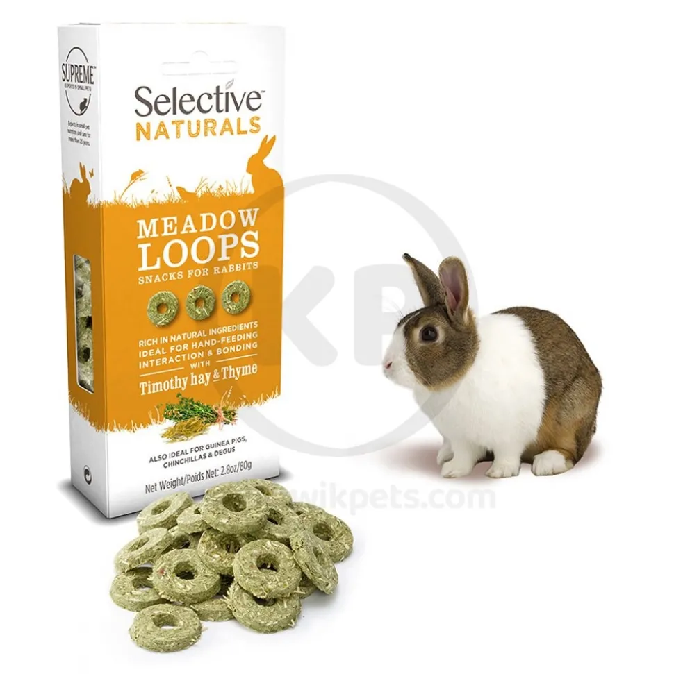 Science Selective Meadow Loops with Timothy Hay & Thyme Rabbit Treats 2.8-oz