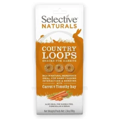 Science Selective Naturals Country Loops with Carrot & Timothy Hay Rabbit Treats 2.8-oz