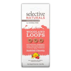 Science Selective Woodland Loops with Dandelion & Rosehip Guinea Pig Treats 2.8-oz