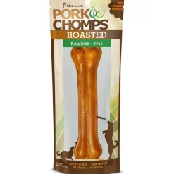 Scott Pet Premium Pork Chomps Roasted Pressed Bone Dog Treats 7-in