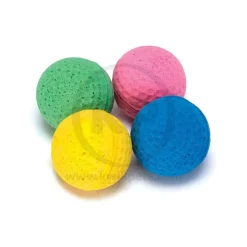 Scruffys Multicolor Sponge Balls Cat Toy Large 4 Count