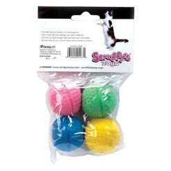 Scruffys Multicolor Sponge Balls Cat Toy Large 4 Count
