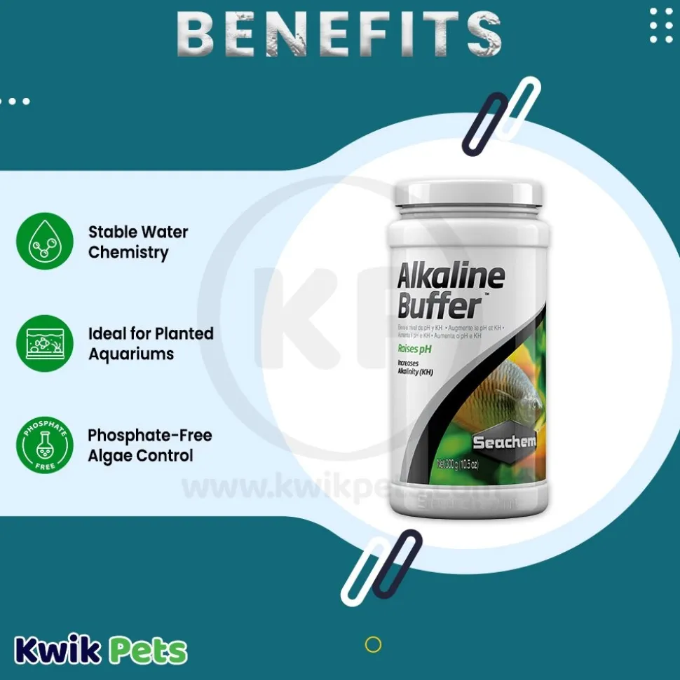 Seachem Alkaline Buffer Aquarium Water Treatment 10.5-oz
