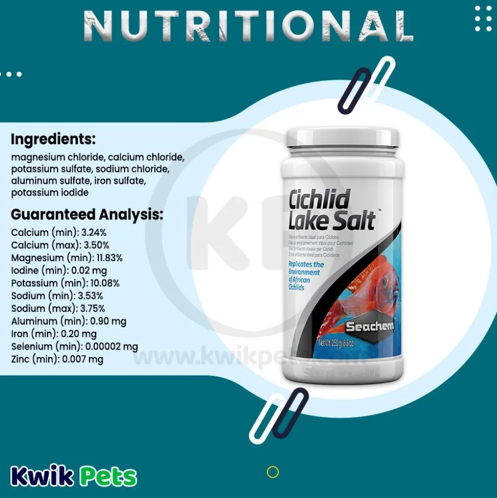 Seachem Cichlid Lake Salt 8.8-oz
