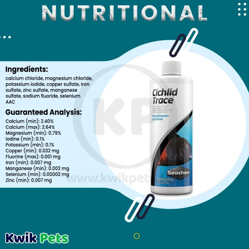 Seachem Cichlid Trace Elements Supplement 500 ml