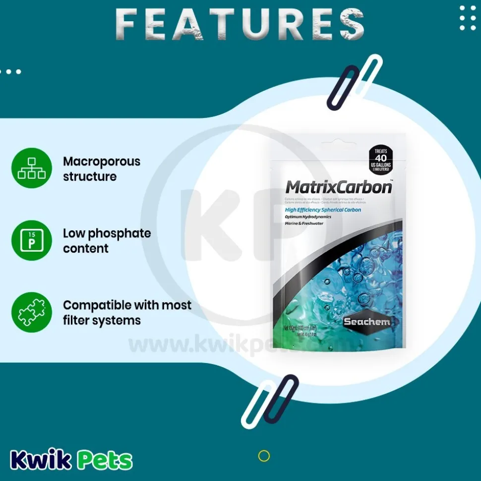 Seachem MatrixCarbon Activated Carbon Media 100 ml