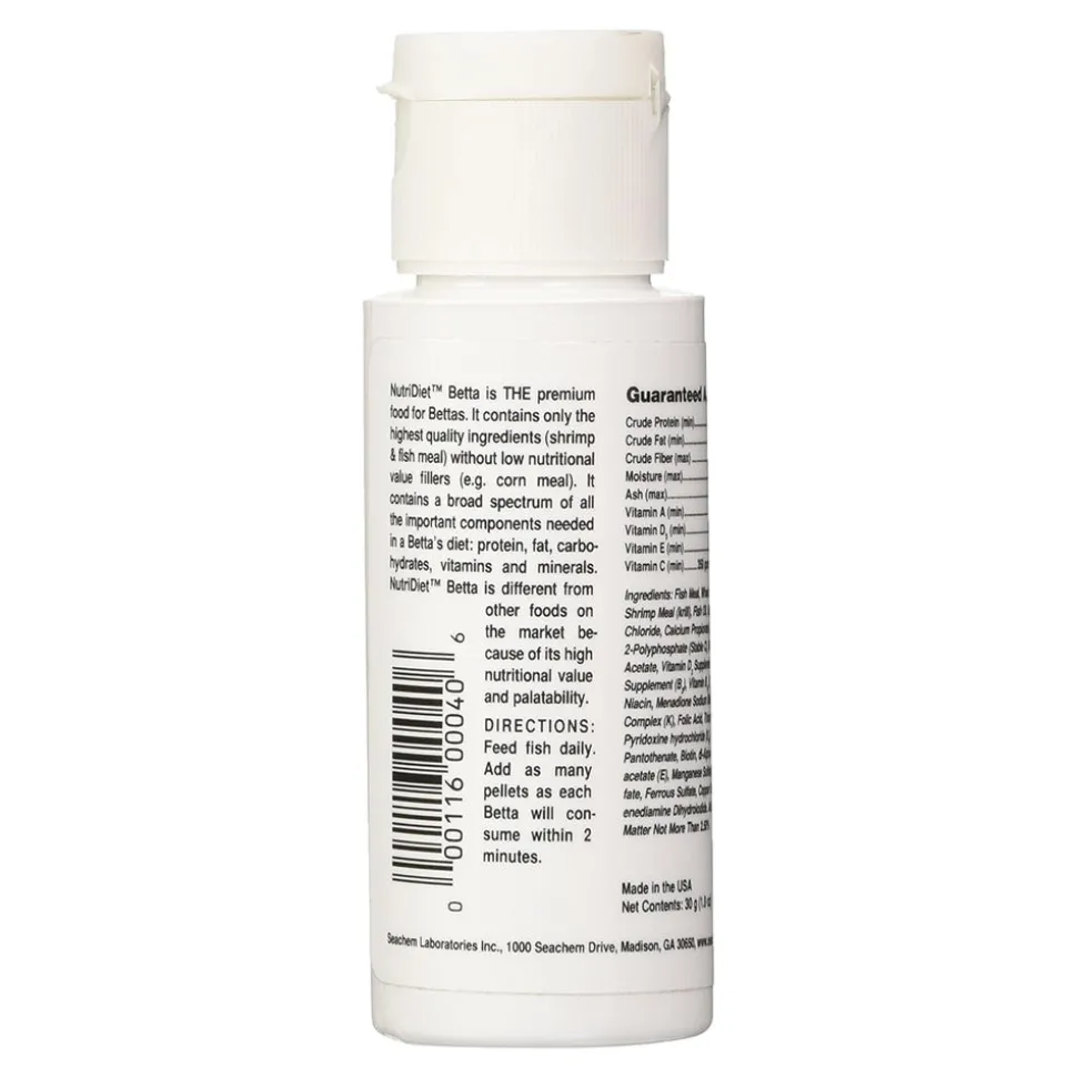 Seachem NutriDiet Betta with Probiotics Fish Food 1-oz