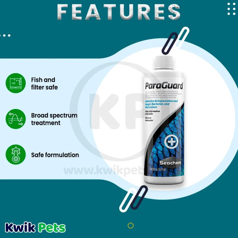 Seachem ParaGuard Aldehyde Parasite Control 17-oz