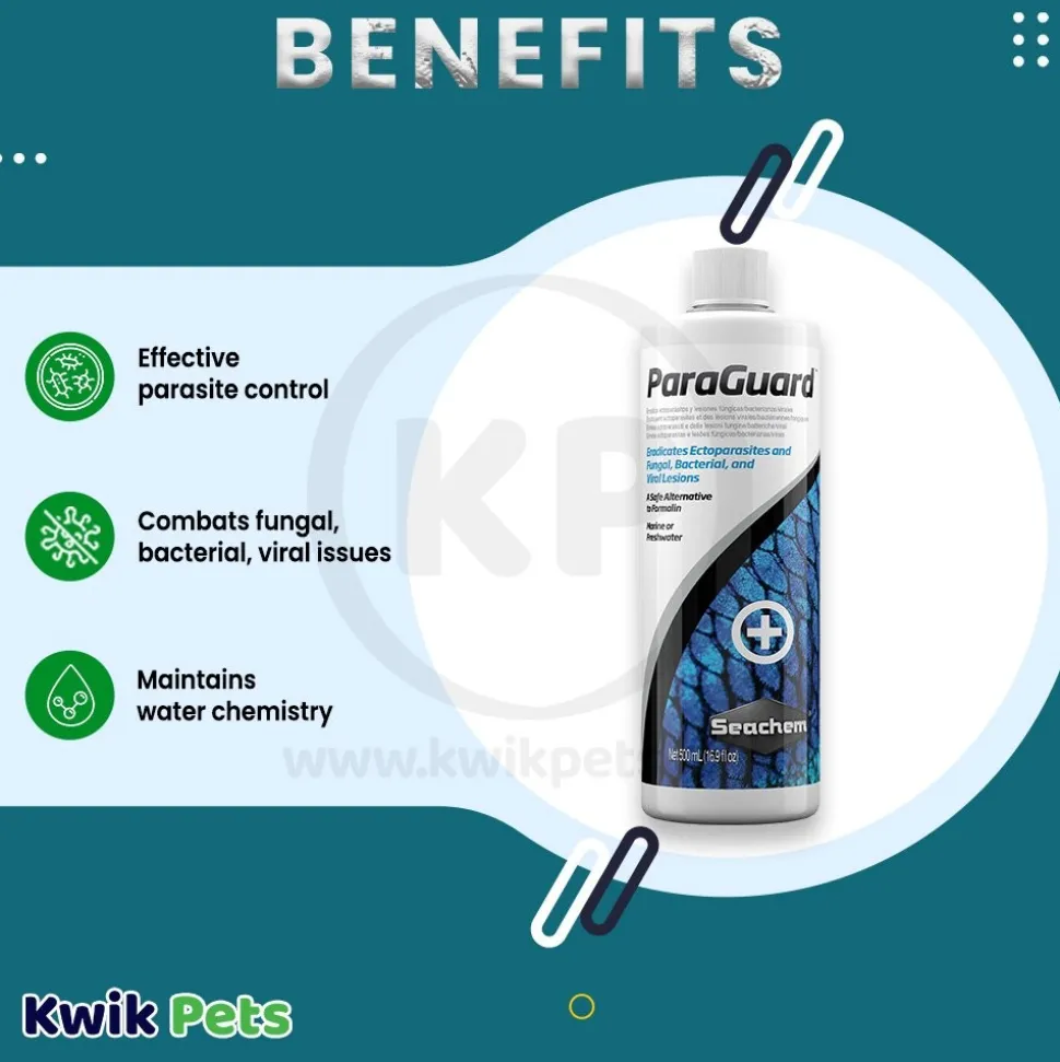 Seachem ParaGuard Aldehyde Parasite Control 17-oz