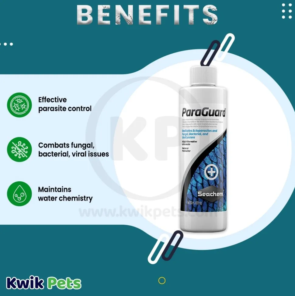 Seachem ParaGuard Aldehyde Parasite Control 8.5-oz