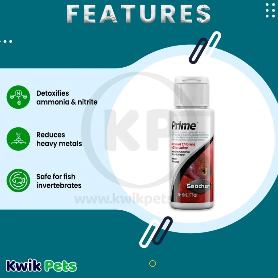 Seachem Prime Ammonia Detoxifier 50 ml