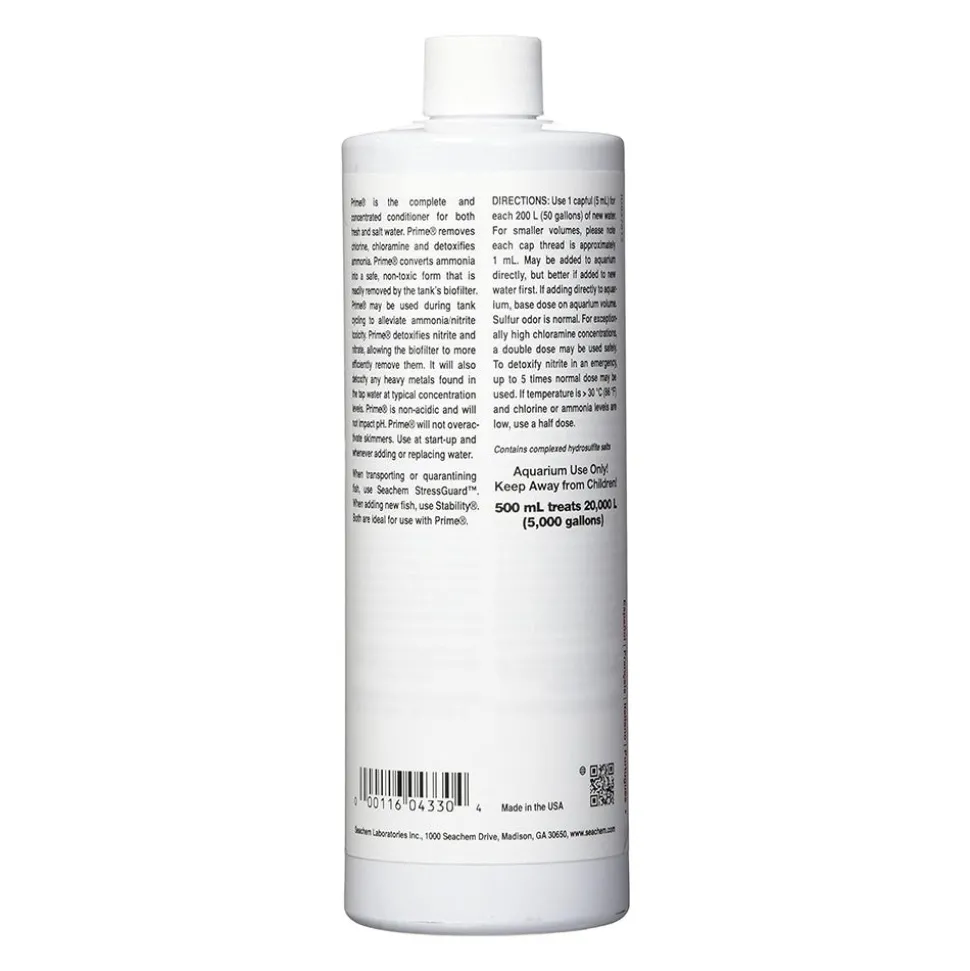 Seachem Prime Ammonia Detoxifier 500 ml 16.9-oz
