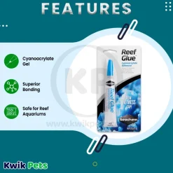 Seachem Reef Glue Cyanoacrylate Adhesive Gel Clear 0.7-oz