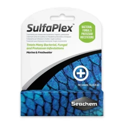 Seachem Sulfaplex Antibiotic and Anti-fungal Medication 0.35-oz