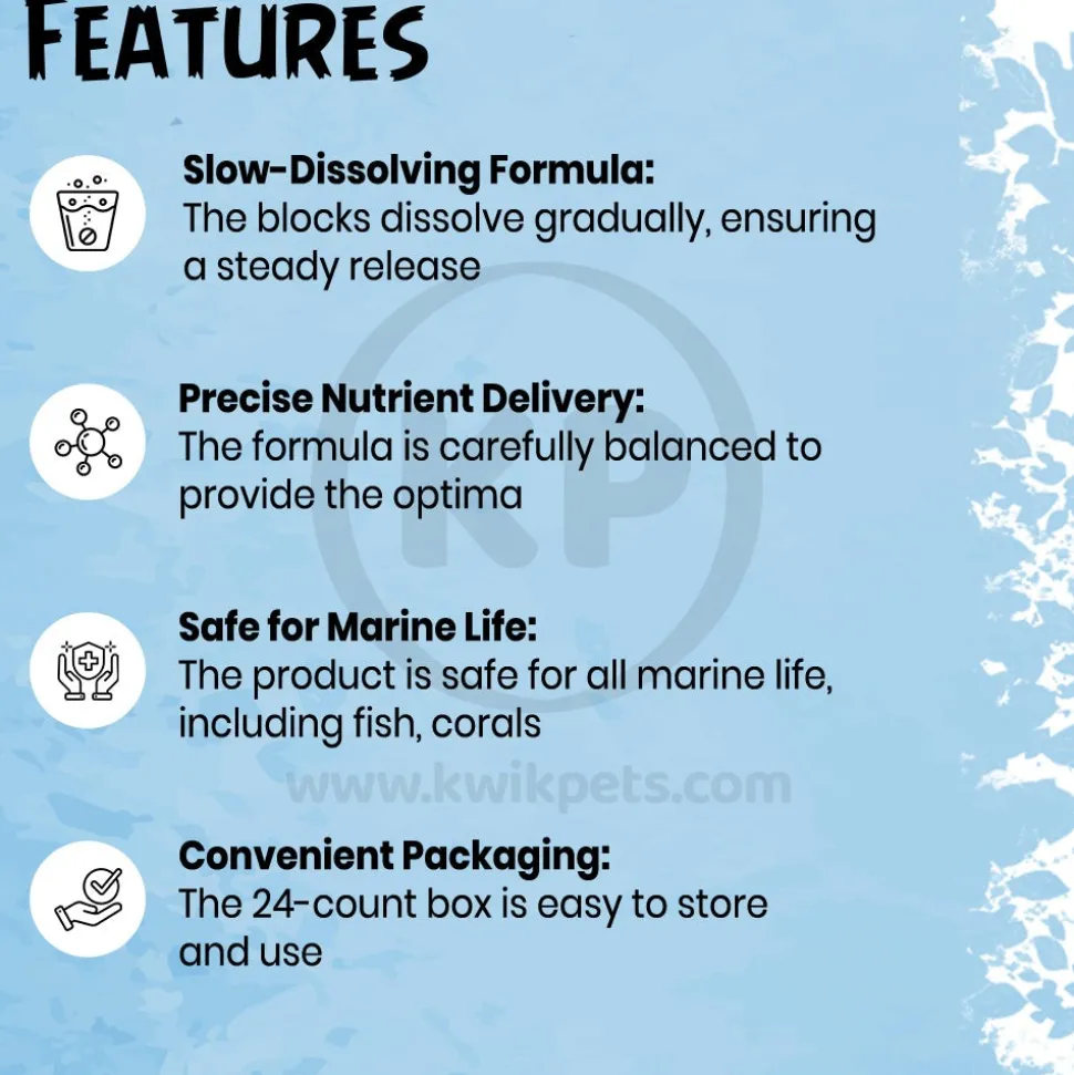 Sea-Lab Marine Aquarium Products Automatic Replenisher Block #28 24 Count 2-lb