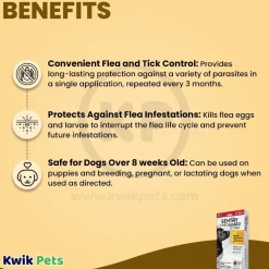 Sentry FiproGuard Flea & Tick Squeeze-on 0.273-oz 3 Count for Dog 45-88 lbs