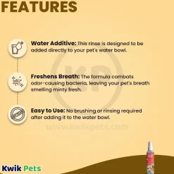 Sentry Petrodex Dental Rinse for Dogs & Cats 4-oz