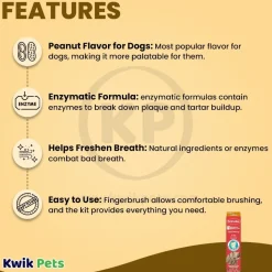 Sentry Petrodex Natural Toothpaste for Dogs Peanut Butter Flavor 2.5-oz