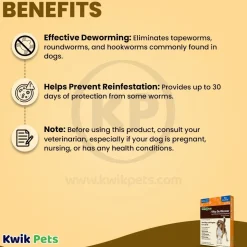Sentry Worm X Plus 7 Way De-Wormer for Small Dogs 6 Count