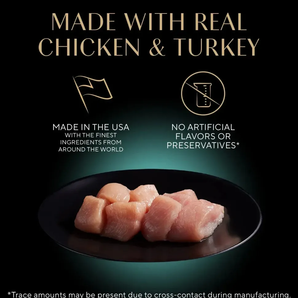 Sheba Perfect Portions Cuts in Gravy Wet Cat Food Roasted Chicken & Tender Turkey 12 Twin Variety Pack 24 Count 1.98-lb