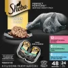 Sheba Perfect Portions Cuts in Gravy Wet Cat Food Salmon, Tuna, Whitefish & Tuna Entrée 24 Twin Variety Pack 48 Count 3.96-lb