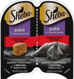 Sheba Perfect Portions Pate Wet Cat Food Tender Beef 2.6-oz