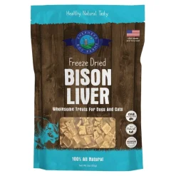 Shepherd Boy Farms Bison Liver Freeze Dried Dog & Cat Treats 3-oz