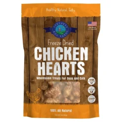 Shepherd Boy Farms Chicken Hearts Freeze Dried Dog & Cat Treats 3-oz