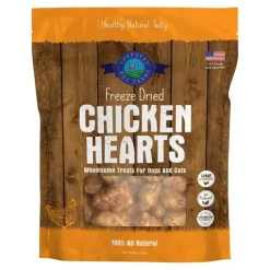 Shepherd Boy Farms Chicken Hearts Freeze Dried Dog & Cat Treats 8-oz
