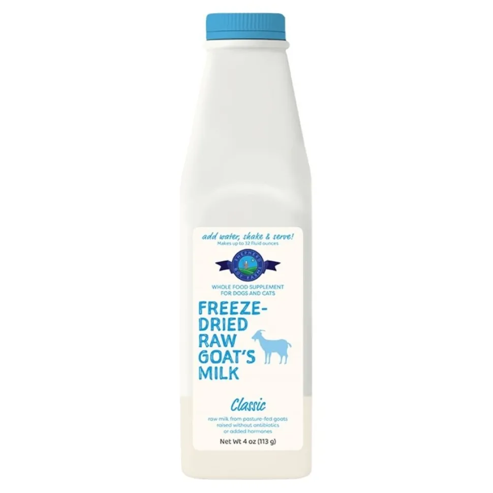 Shepherd Boy Farms Classic Freeze-Dried Raw Goat’s Milk Powder for Dogs & Cats 32-oz