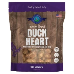 Shepherd Boy Farms Duck Hearts Freeze Dried Dog & Cat Treats 8-oz