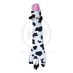 Skinneeez Crinkler Dog Toy Cow 14-in