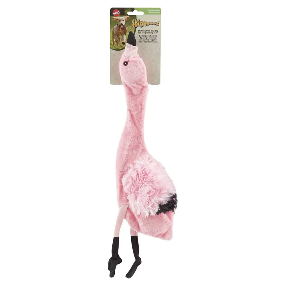 Skinneeez Exotic Series Dog Toy Flamingo Pink Regular
