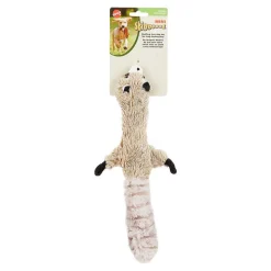 Skinneeez Forest Series Dog Toy Raccoon Gray Mini