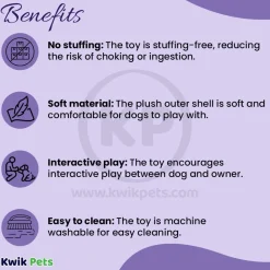 Skinneeez Plush Dog Toy Duck Multicolor 15-in