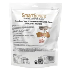 SmartBones Artificial-Free Small Classic Bone Chews Dog Treat Peanut Butter 6 Count 11-oz